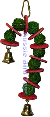 SB186 VINE BALL CANDY CANE