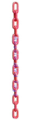 RM PC1-1/2P 1 1/2 INCH PLASTIC CHAIN PINK PER FOOT