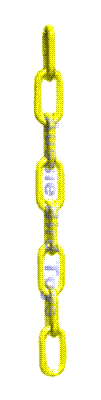 RM PC3/4Y 3/4 INCH YELLOW PLASTIC CHAIN PER FOOT